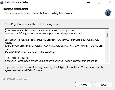 Kabo Browser Setup